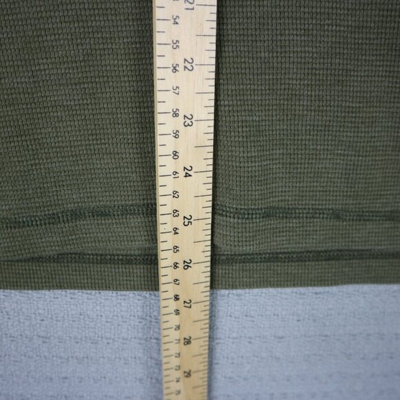 Eddie Bauer Thick Thermal Longsleeve Henley Olive Mens Large - Picture 5 of 8